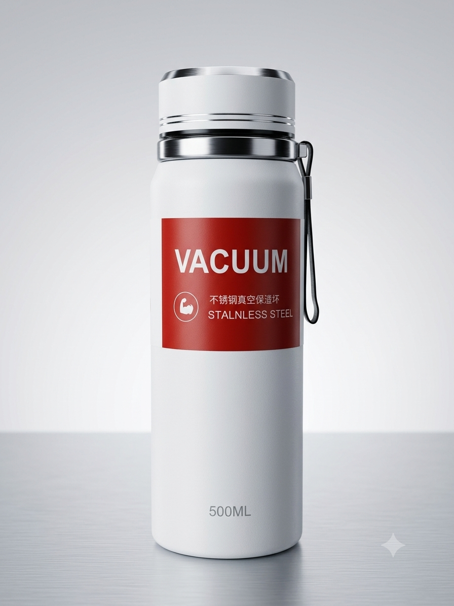 PREMIUM 500ML STAINLESS STEEL VACUUM INSULATED WATER BOTTLE